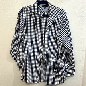 Tommy Hilfiger Button Down Blue and White Stripped Shirt